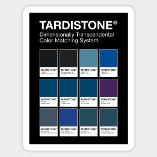 TARDISTONE colour chart (whiteout) Magnet